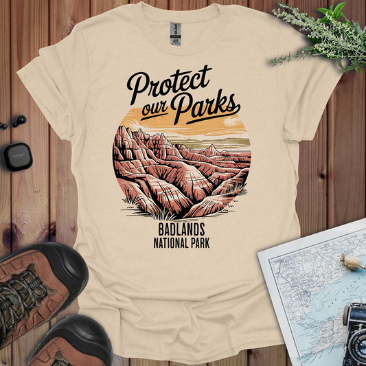 Protect Our Parks Badlands National Park Unisex Fit Soft T-Shirt Printify