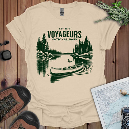 Voyageurs National Park Canoe Art Unisex Fit Soft T-Shirt