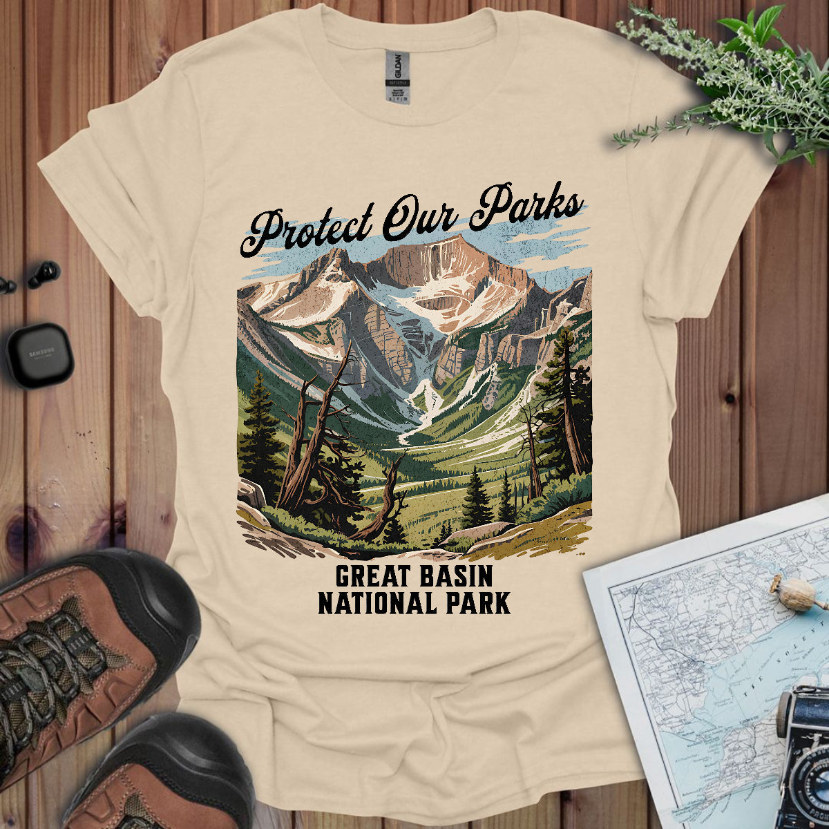Protect Our Parks Great Basin National Park Unisex Fit Soft T-Shirt Printify