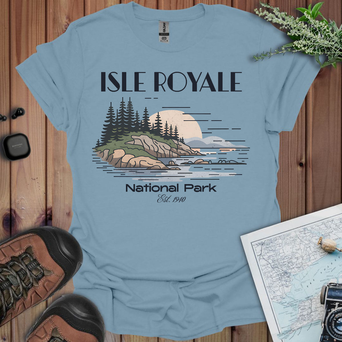 Isle Royale Superior Lines National Park Unisex Fit Soft T-Shirt