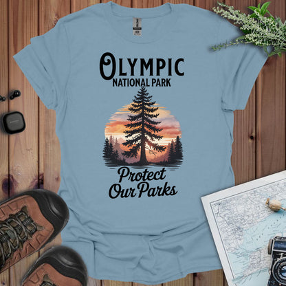 Protect Our Parks Olympic National Park Unisex Fit Soft T-Shirt Printify