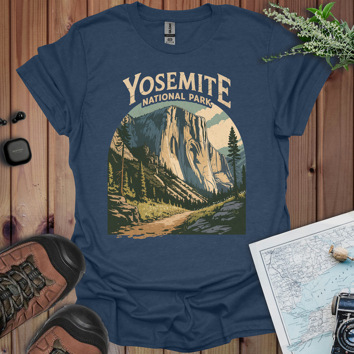 Yosemite Valley El Capitan Unisex Fit Soft T-Shirt Printify