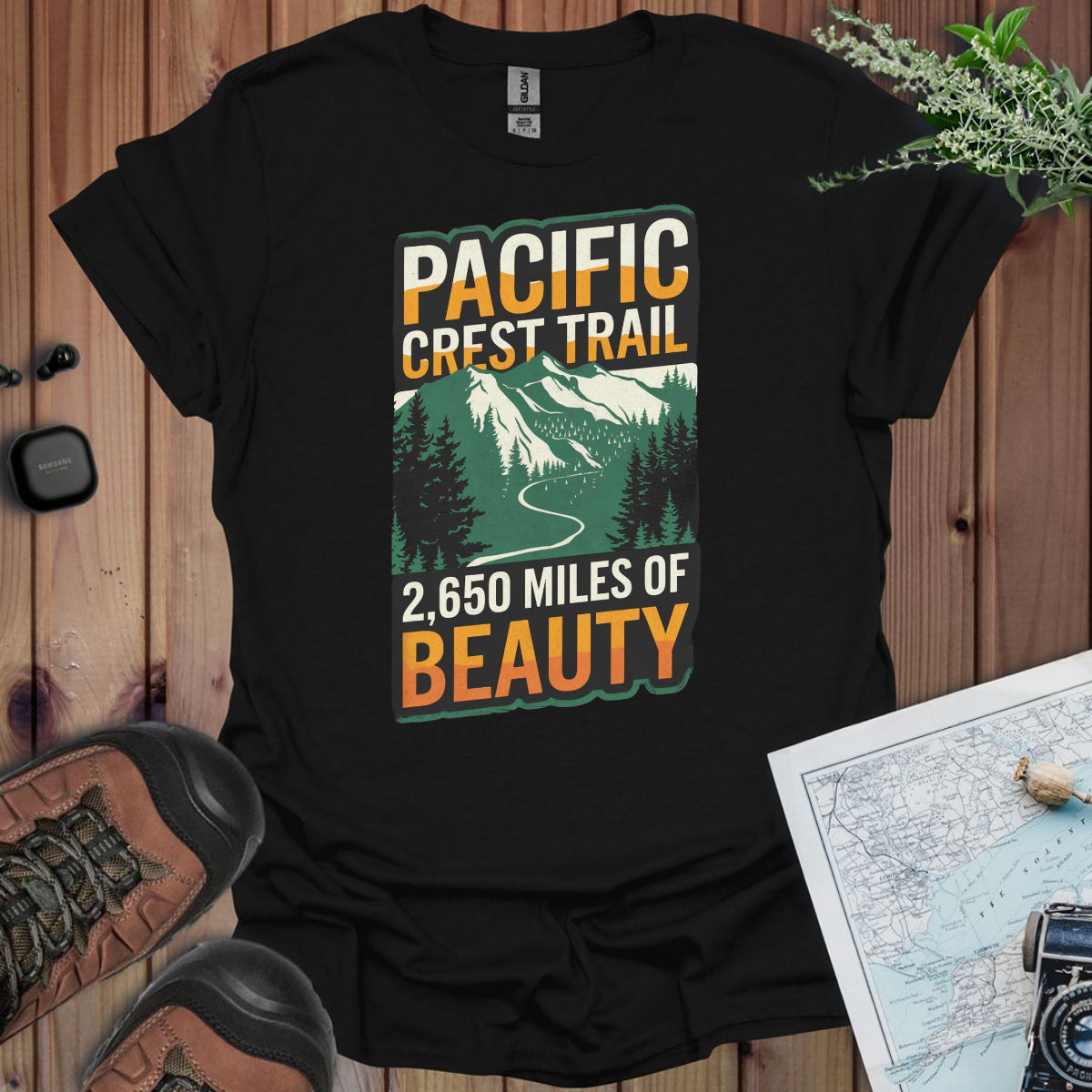 Pacific Crest Trail Unisex Fit Soft T-Shirt 2,650 Miles Of Beauty Printify