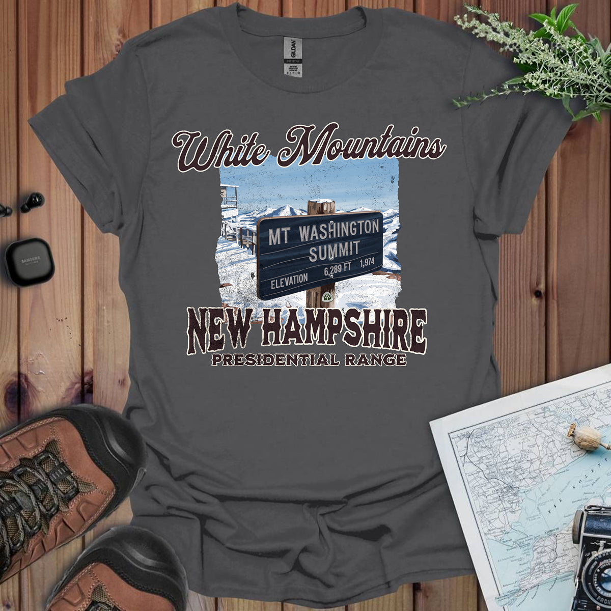 Mount Washington Sign Unisex Fit Soft T-Shirt New Hampshire Presidential Range Printify