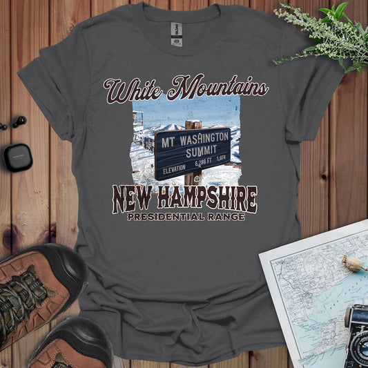 Mount Washington Sign Unisex Fit Soft T-Shirt New Hampshire Presidential Range Printify
