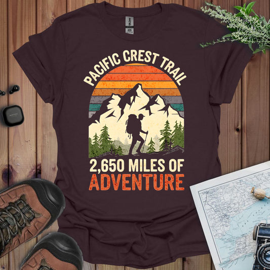 Pacific Crest Trail Unisex Fit Soft T-Shirt 2,650 Miles Of Adventure Printify
