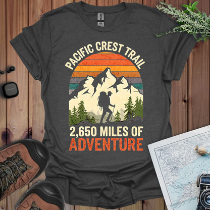 Pacific Crest Trail Unisex Fit Soft T-Shirt 2,650 Miles Of Adventure Printify