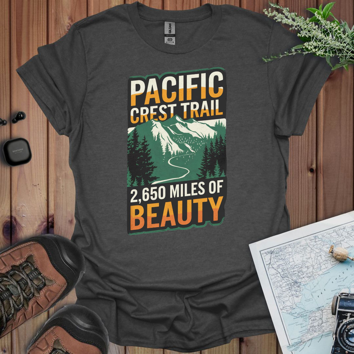 Pacific Crest Trail Unisex Fit Soft T-Shirt 2,650 Miles Of Beauty Printify