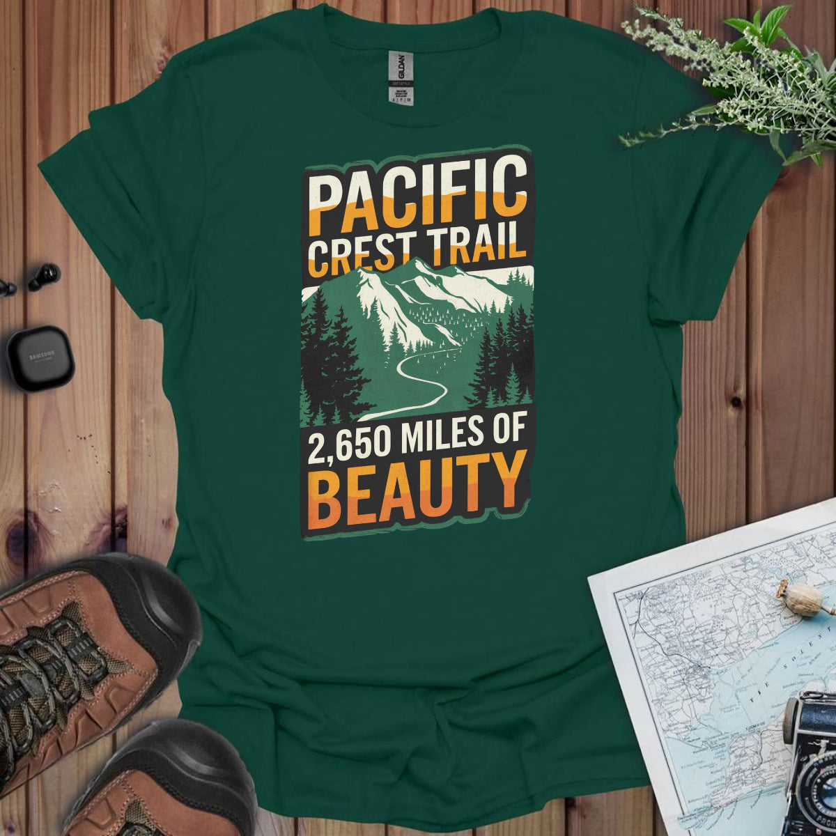 Pacific Crest Trail Unisex Fit Soft T-Shirt 2,650 Miles Of Beauty Printify