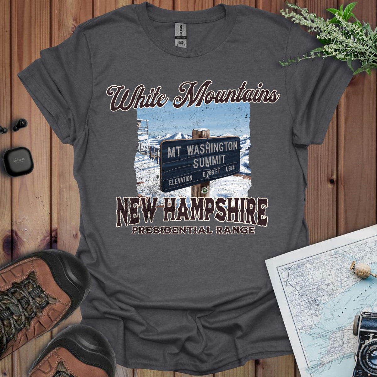 Mount Washington Sign Unisex Fit Soft T-Shirt New Hampshire Presidential Range Printify