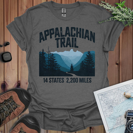 Appalachian Trail 14 States 2200 Miles Unisex Fit Soft T-Shirt Printify