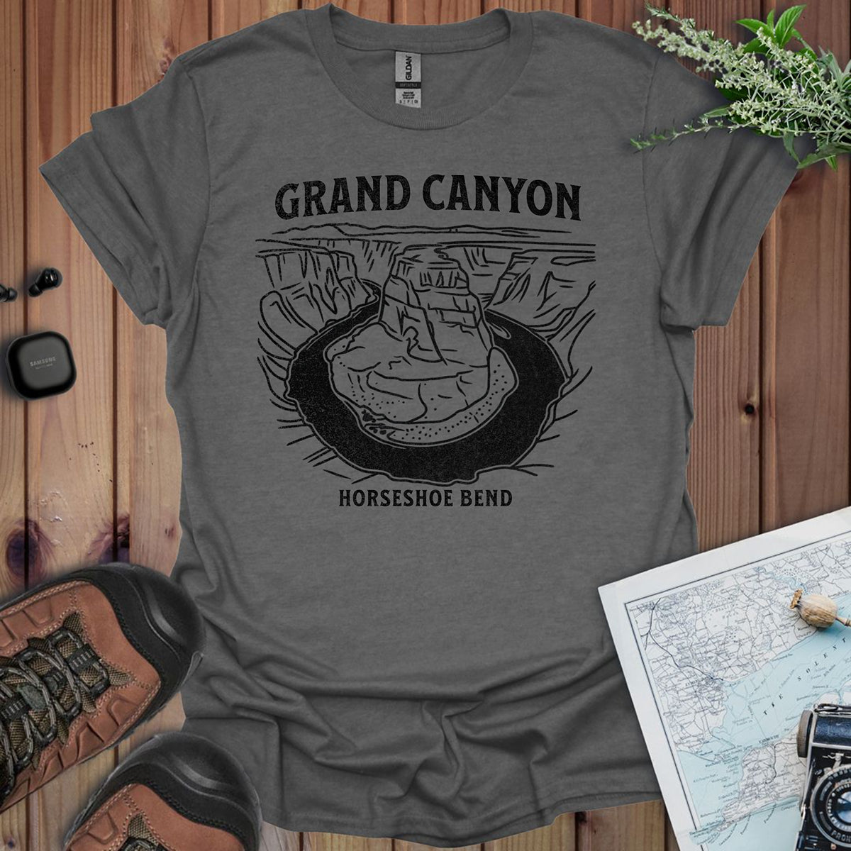 Grand Canyon Horseshoe Bend Unisex Fit Soft T-Shirt Printify