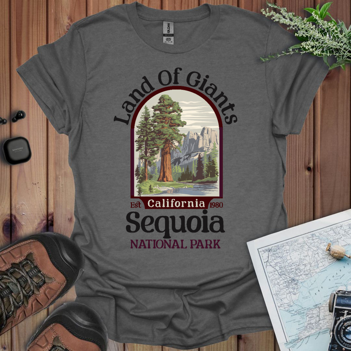 Sequoia National Park Unisex Fit Soft T- Shirt Land Of Giants Printify