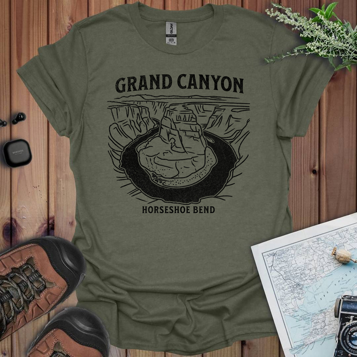 Grand Canyon Horseshoe Bend Unisex Fit Soft T-Shirt Printify