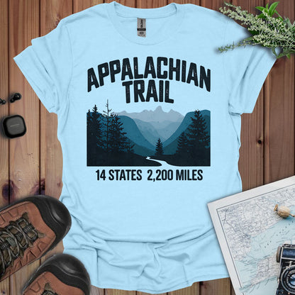 Appalachian Trail 14 States 2200 Miles Unisex Fit Soft T-Shirt Printify