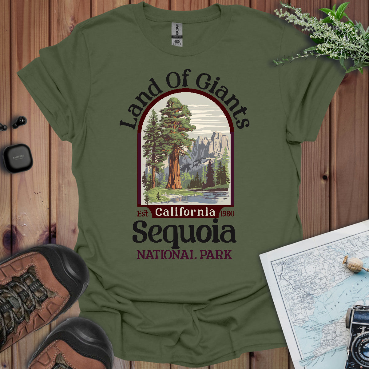 Sequoia National Park Unisex Fit Soft T- Shirt Land Of Giants Printify