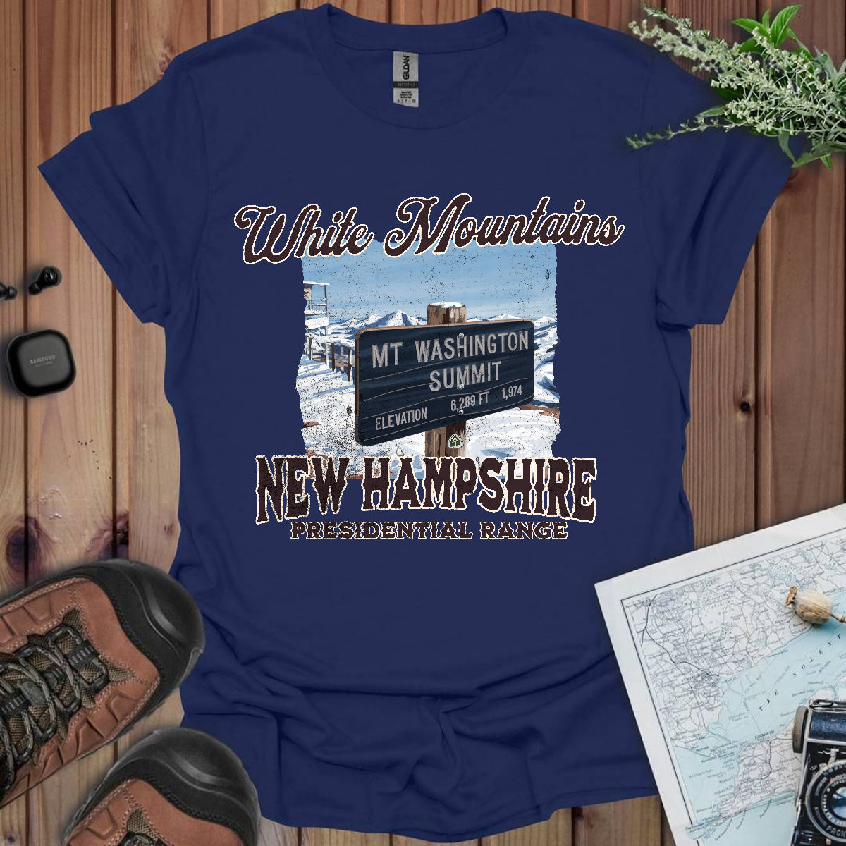 Mount Washington Sign Unisex Fit Soft T-Shirt New Hampshire Presidential Range Printify