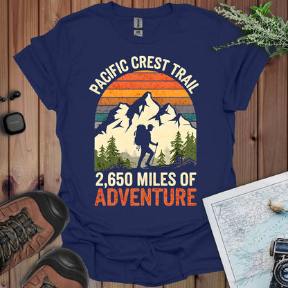 Pacific Crest Trail Unisex Fit Soft T-Shirt 2,650 Miles Of Adventure Printify