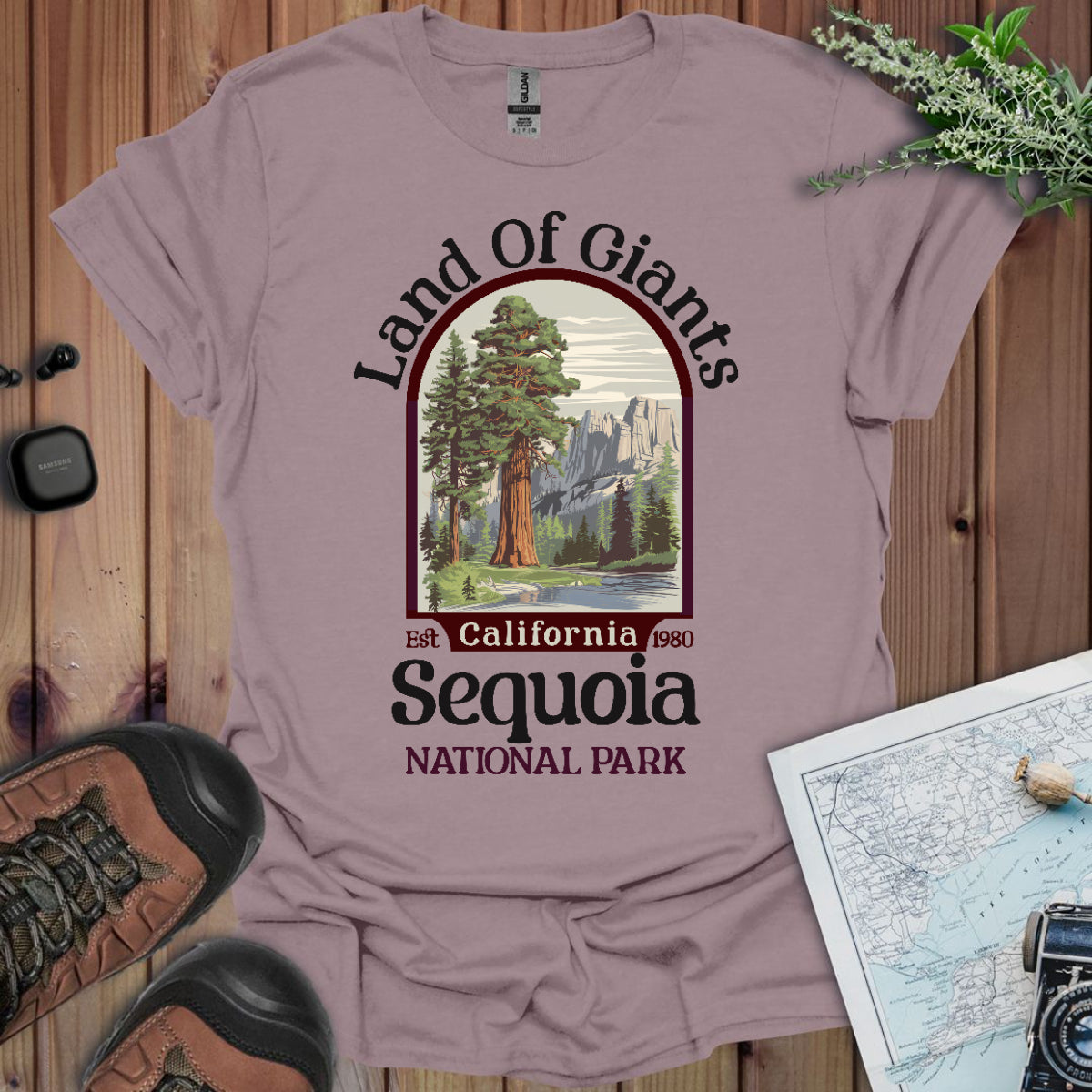 Sequoia National Park Unisex Fit Soft T- Shirt Land Of Giants Printify