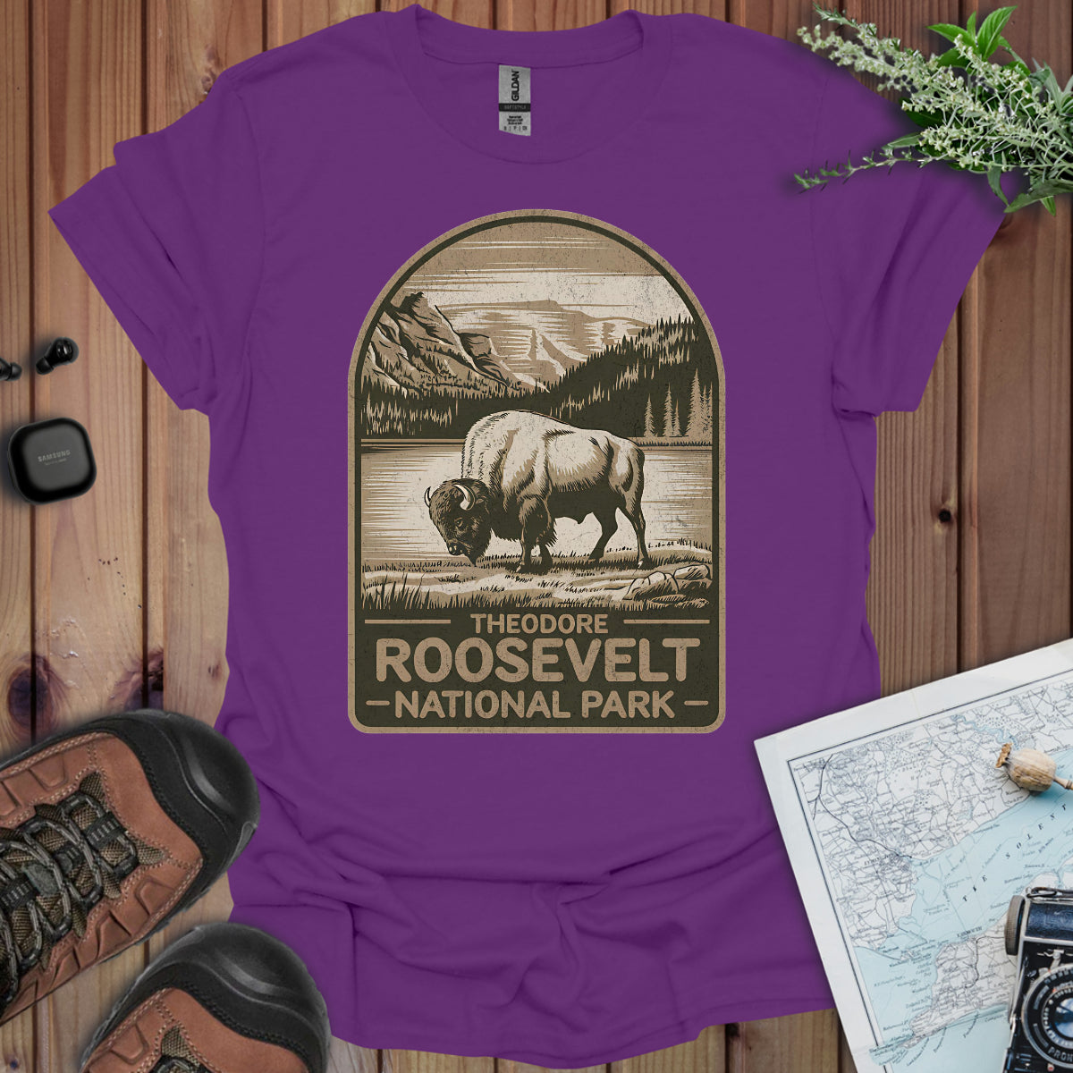 Theodore Roosevelt National Park Unisex Fit Soft T-Shirt Printify