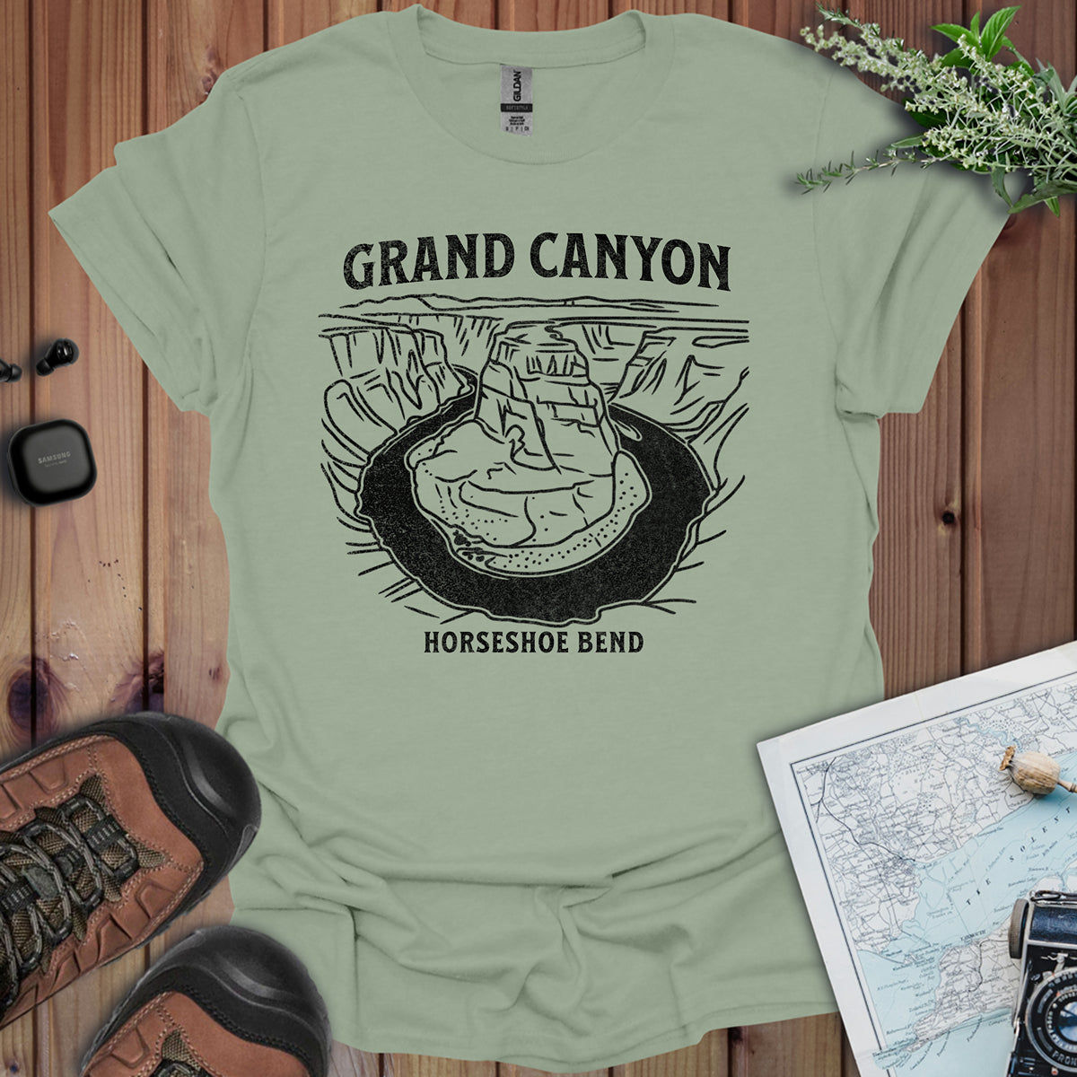Grand Canyon Horseshoe Bend Unisex Fit Soft T-Shirt Printify