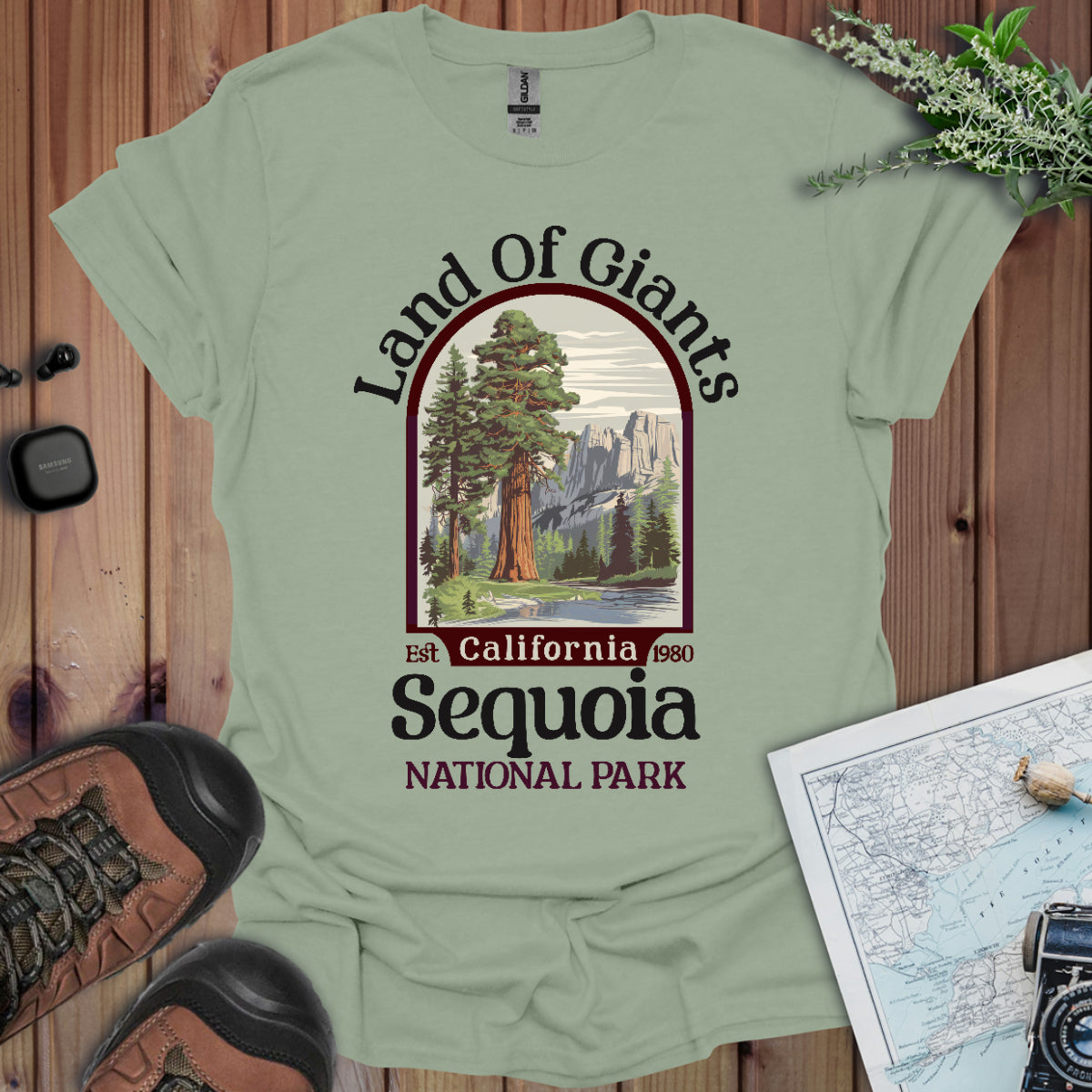 Sequoia National Park Unisex Fit Soft T- Shirt Land Of Giants Printify