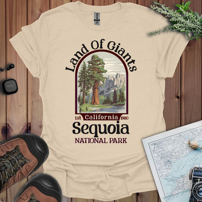 Sequoia National Park Unisex Fit Soft T- Shirt Land Of Giants Printify