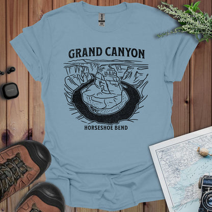 Grand Canyon Horseshoe Bend Unisex Fit Soft T-Shirt Printify