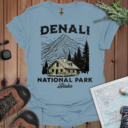 Denali National Park Unisex Fit Soft T-Shirt Mountain Cabin Printify