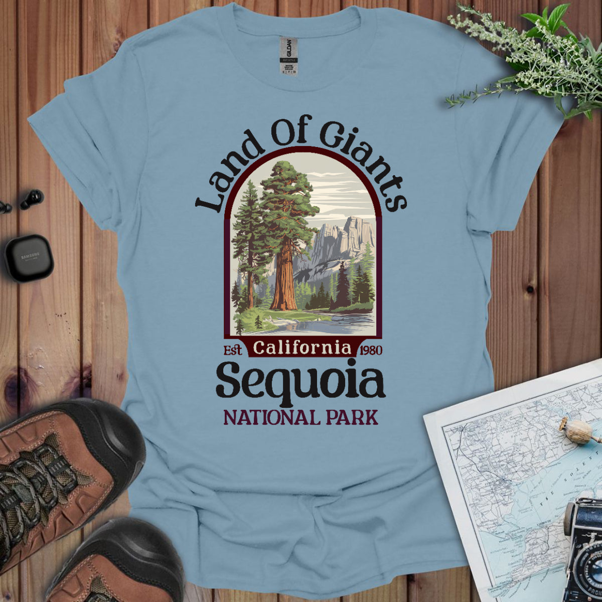 Sequoia National Park Unisex Fit Soft T- Shirt Land Of Giants Printify
