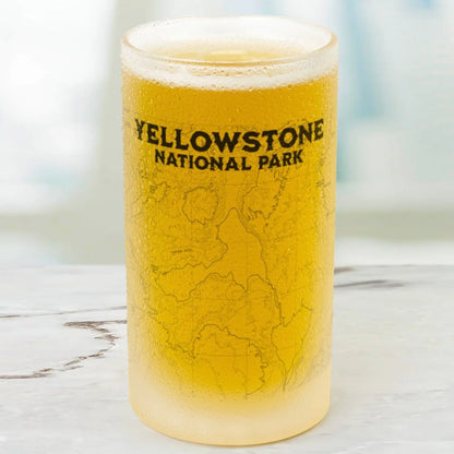 Yellowstone National Park Topographic Frosted Mug Stein - Park Service Apparel