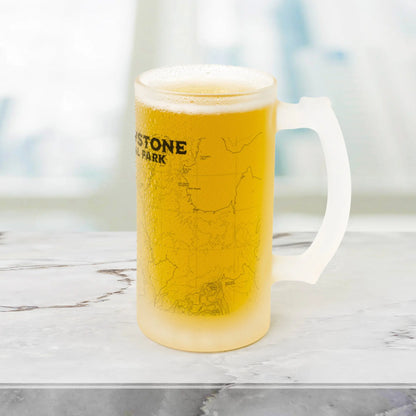 Yellowstone National Park Topographic Frosted Mug Stein - Park Service Apparel