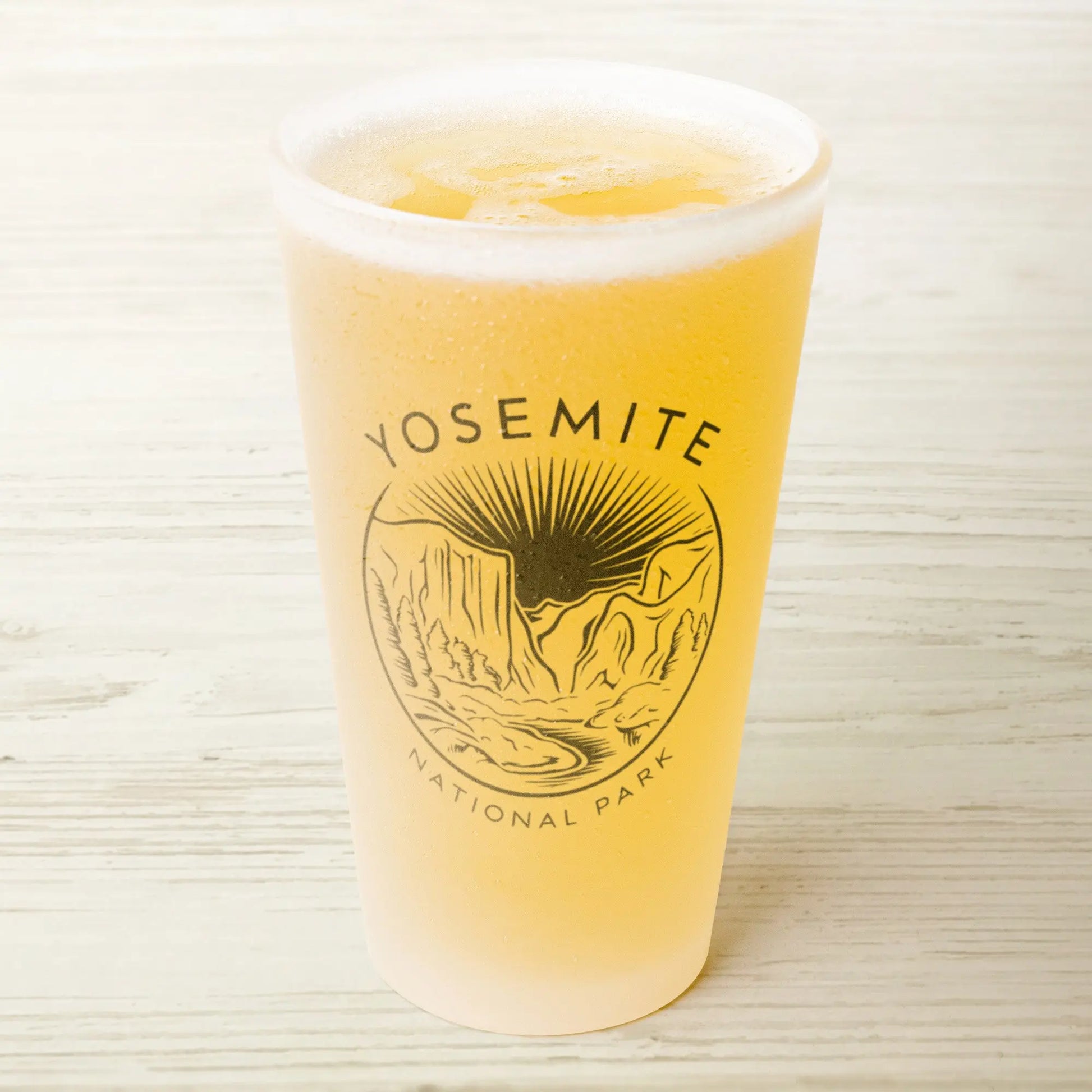 Yosemite National Park Frosted Pint Glass Valley Outling - Park Service Apparel