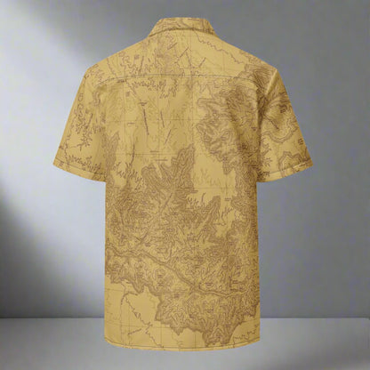 Grand Canyon National Park Topographic Unisex Button Up Shirt Park Service Apparel