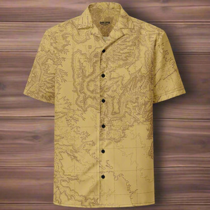 Grand Canyon National Park Topographic Unisex Button Up Shirt Park Service Apparel