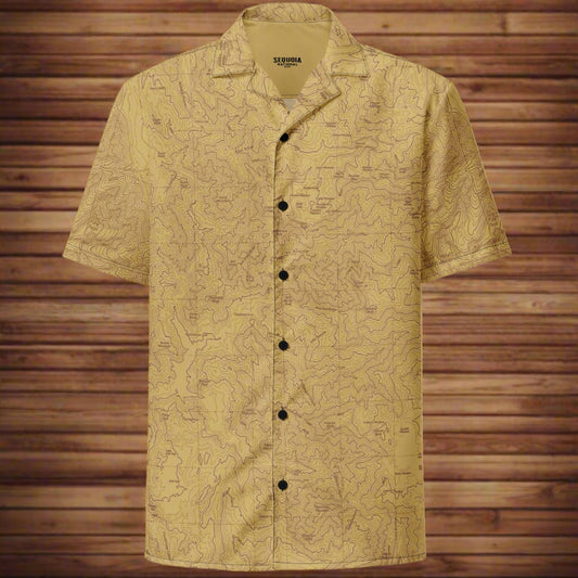 Sequoia National Park Topographic Button Up Unisex Shirt