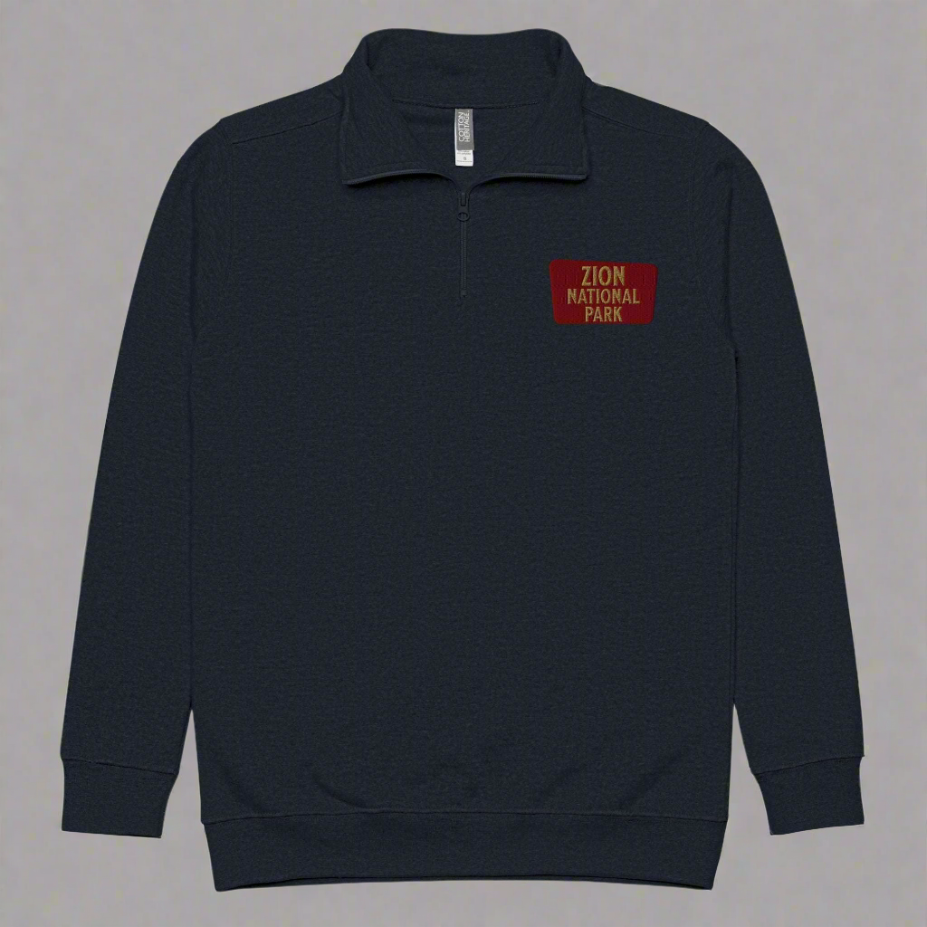 Zion National Park 1/4 Zip Fleece Pullover