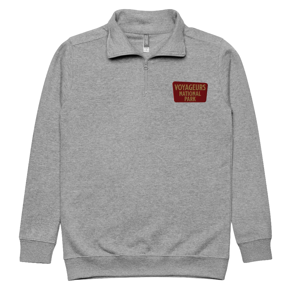 Voyageurs National Park 1/4 Zip Fleece Pullover Park Service Apparel