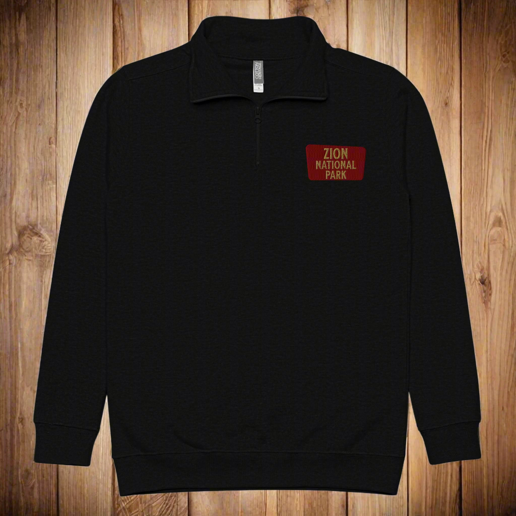 Zion National Park 1/4 Zip Fleece Pullover