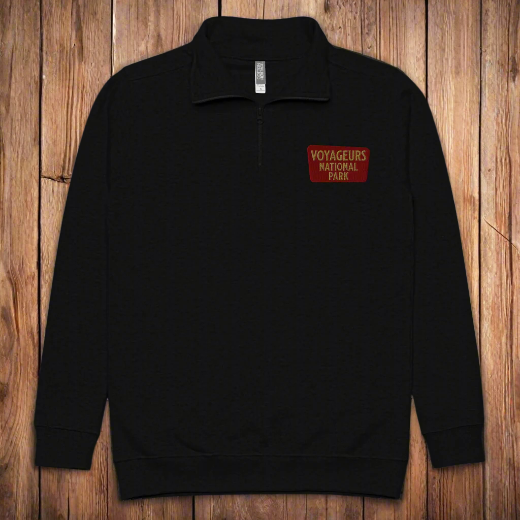 Voyageurs National Park 1/4 Zip Fleece Pullover Park Service Apparel
