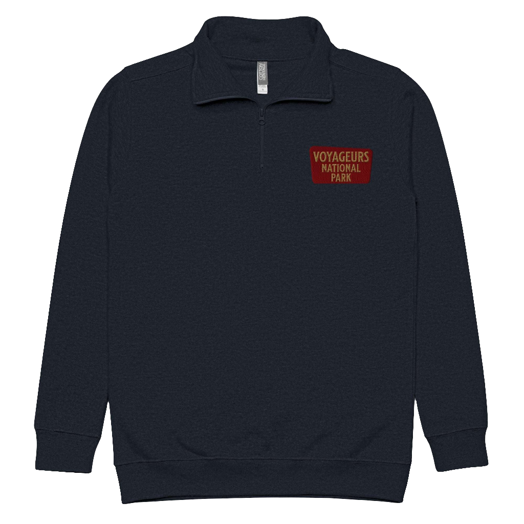 Voyageurs National Park 1/4 Zip Fleece Pullover Park Service Apparel