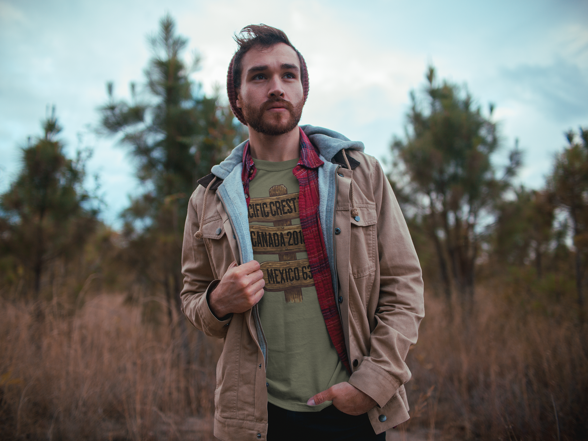 Pacific Crest Trail Unisex Fit Soft T-Shirt Mexico Canada 2650 Mile Sign Printify