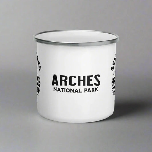 Arches National Park Seek The Stars Durable Enamel Camp Mug - Park Service Apparel