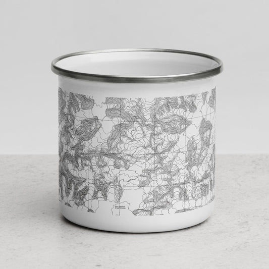 Denali National Park Topographic Camp Mug Park Service Apparel