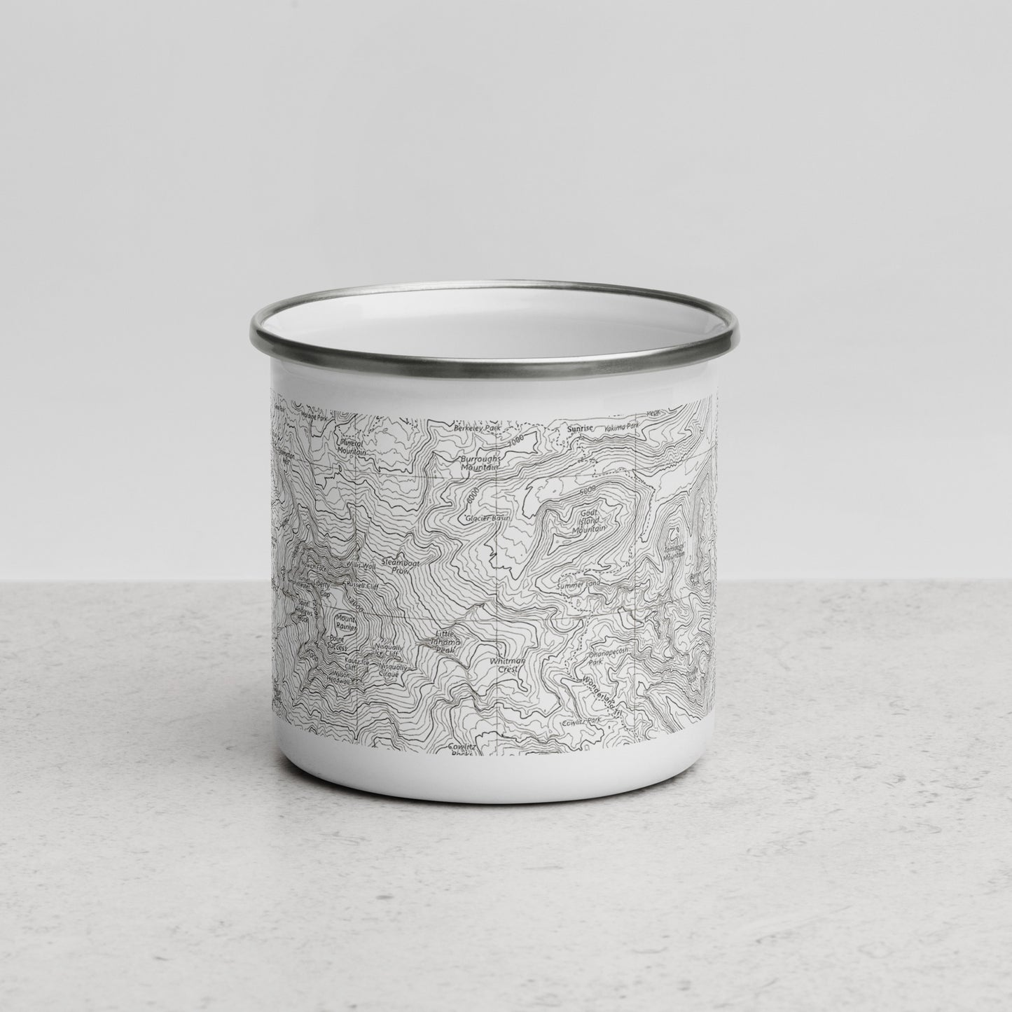 Mount Rainier Durable Enamel Camp Mug Park Service Apparel