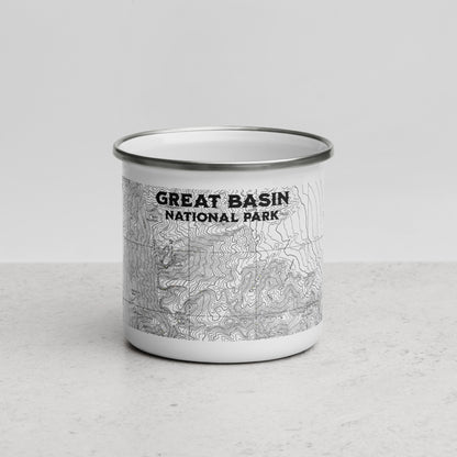 Great Basin National Park Topographic Enamel Camp Mug Park Service Apparel