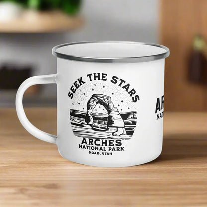 Arches National Park Seek The Stars Durable Enamel Camp Mug - Park Service Apparel