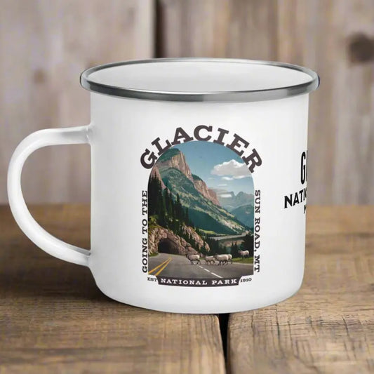 Glacier National Park Durable Enamel Camp Mug Going To The Sun Road - Park Service Apparel