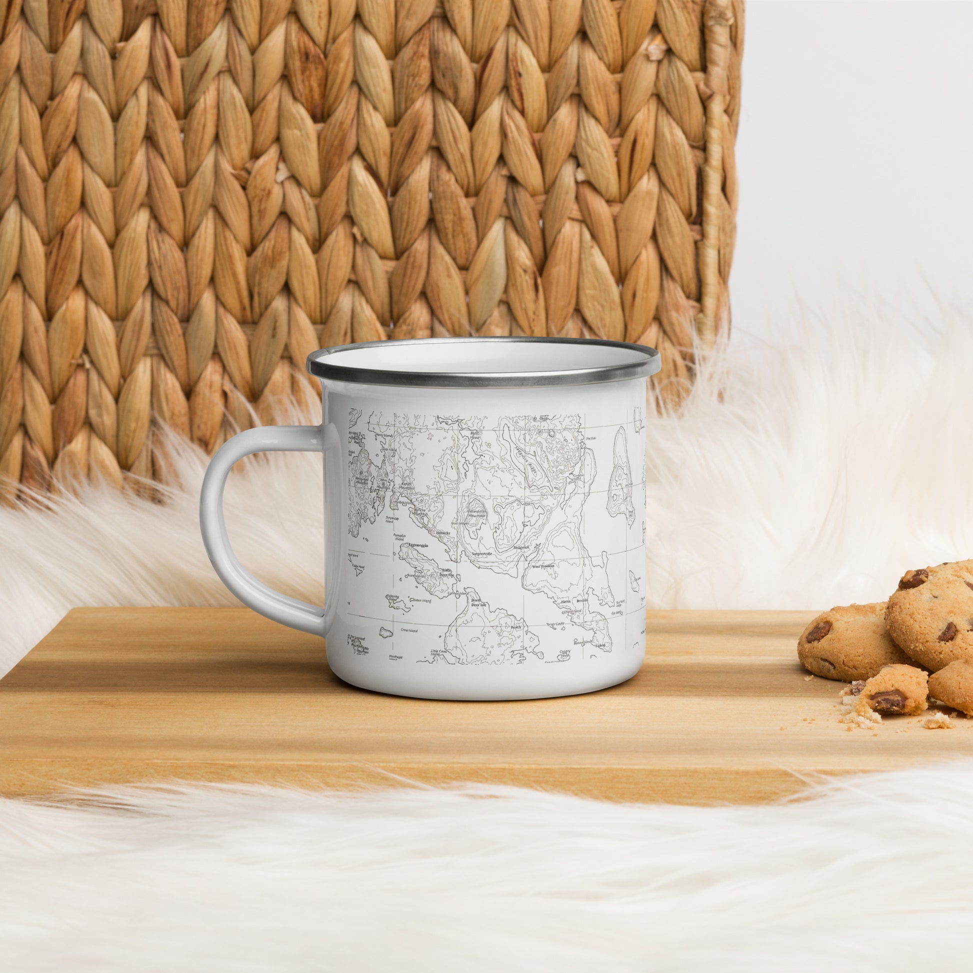 Acadia National Park Topographic Camp Mug Park Service Apparel