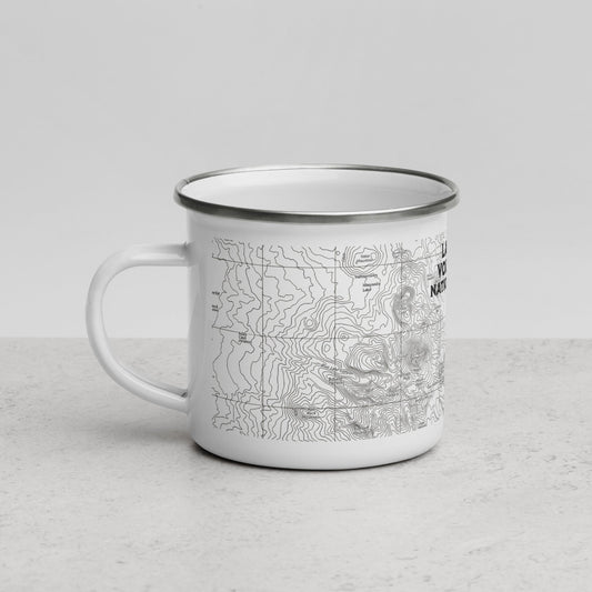 Lassen Volcanic National Park Topographic Camp Mug Park Service Apparel